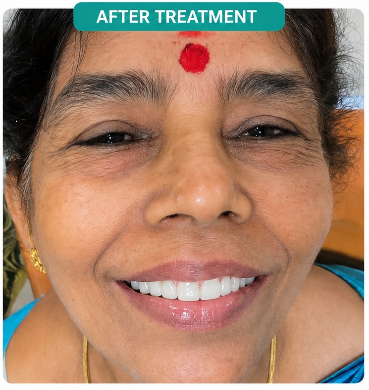 Smile Designing After Treatment at J.V. Dental